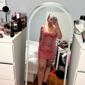 Red Embellished Dress from Stacees